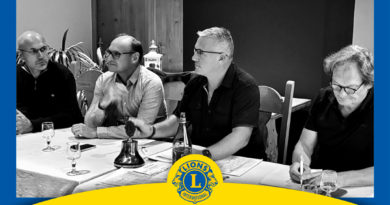 Christophe Devaud, nouveau président du Lions Club du Faucigny lors de la première réunion du 10 septembre 2024